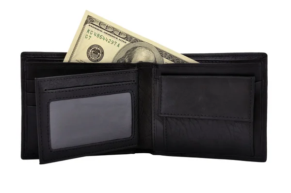 Handväska och dollar — Stockfoto