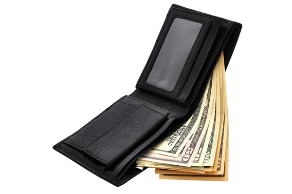 Purse and dollars — Stock Photo, Image