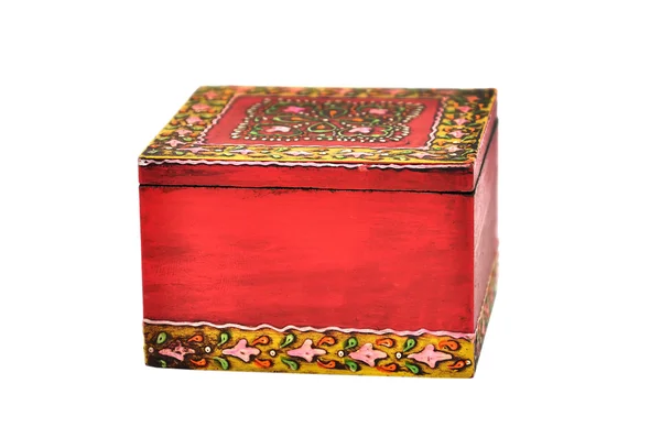 Kleurrijke houten kist — Stockfoto