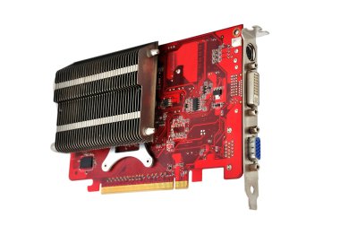 Computer graphic card clipart