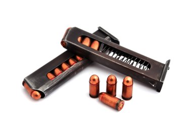 Two clips of ammunition clipart