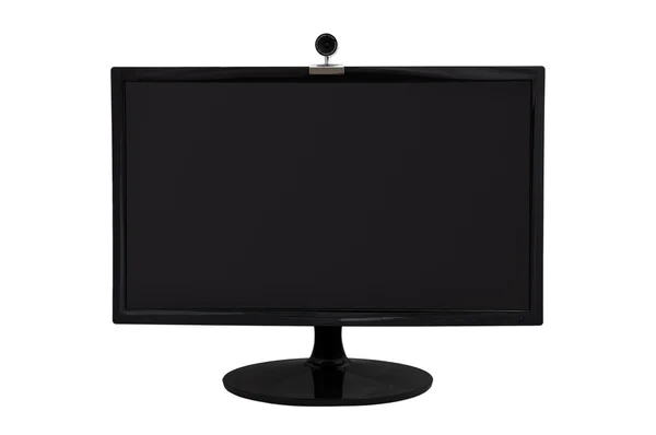 Monitor en webcam — Stockfoto