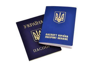 Ukrainian passports clipart