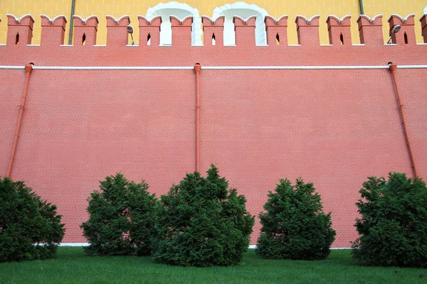 Red brick walls of the Kremlin — Stock Photo, Image