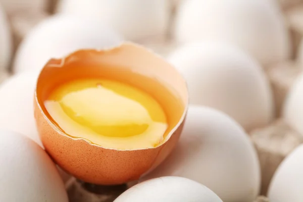 Chicken eggs. — Stock Photo, Image