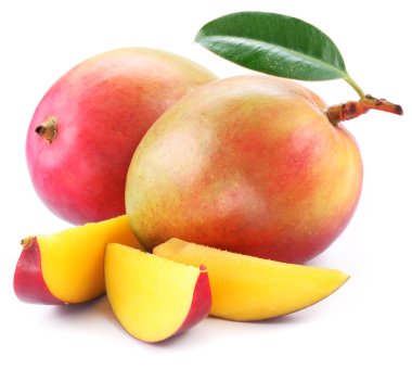 Mango with slices clipart