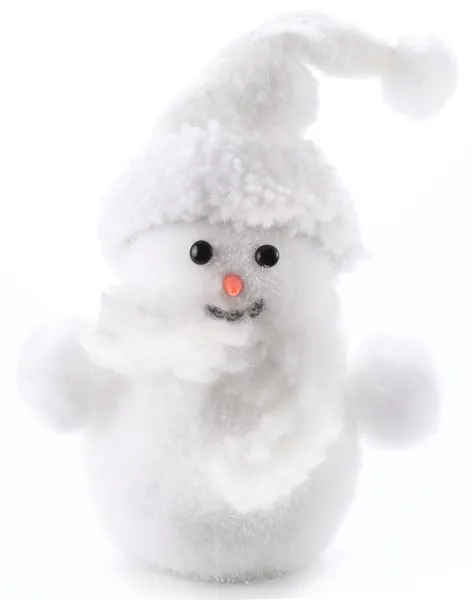 Boneco de neve com iogurte — Fotografia de Stock