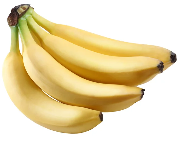 흰 배경에 분리 된 바나나 — 스톡 사진