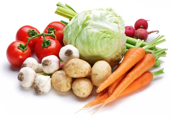 在白色背景上的蔬菜 — 图库照片