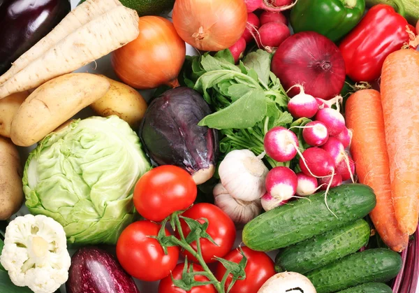 Gemüse nimmt den gesamten Rahmen ein. — Stockfoto