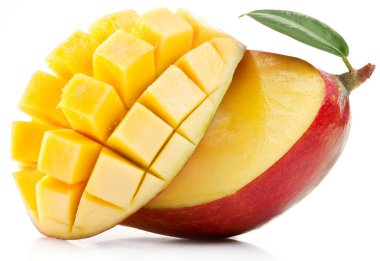 Mango with slices clipart