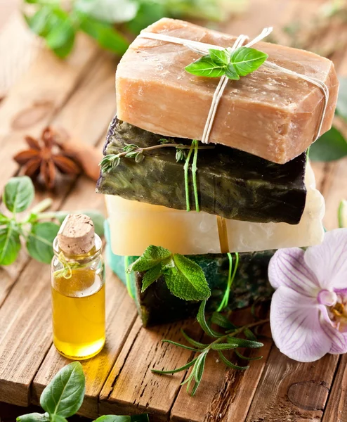 stock image Pieces of natural soap.