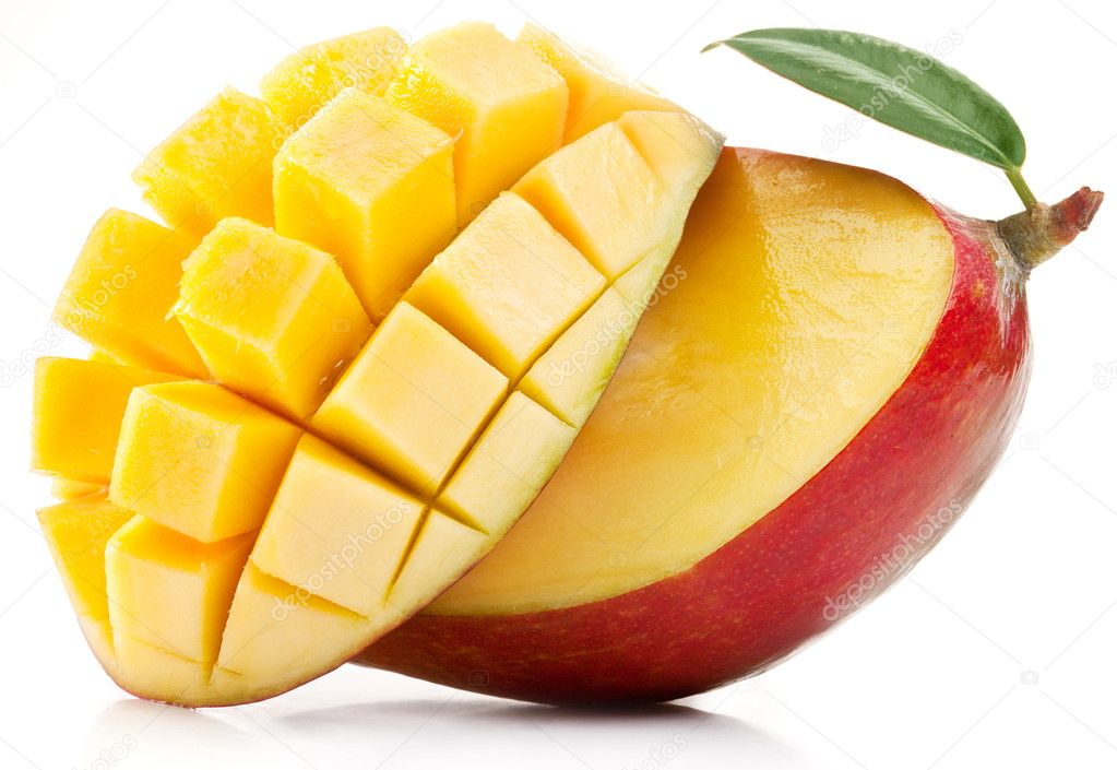 Mango with slices