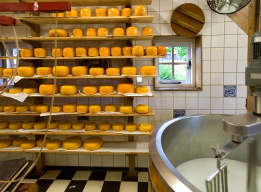 Cheese production clipart