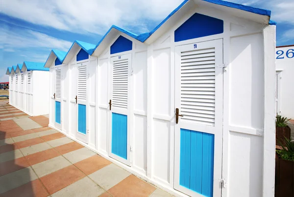 stock image Bathhouses in row