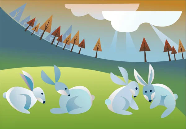 兔子 — 图库矢量图片