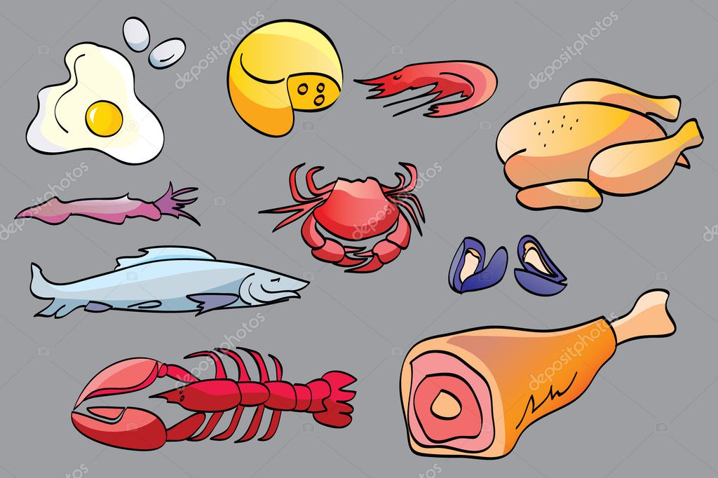 Protein food hand drawing engraving style clip art 11233313 Vector Art at  Vecteezy