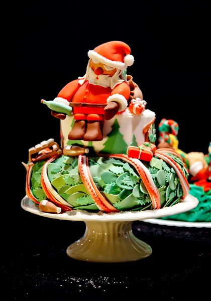 サンタのパーティー ケーキ — ストック写真