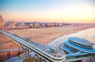 Panorama of Netherlands coast clipart