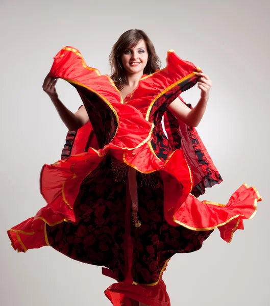 Flamenco, studio shot — Stock Photo, Image