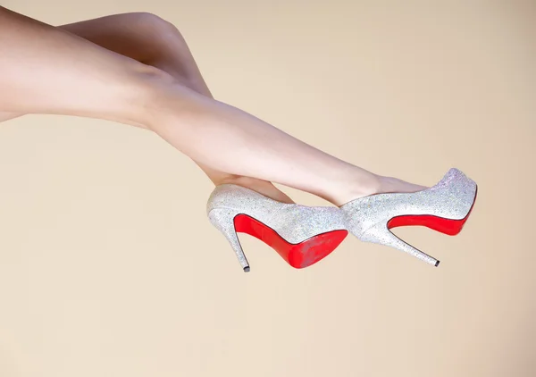 Belle e sexy gambe e scarpe — Foto Stock