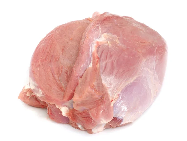 Fleisch auf weiß — Stockfoto
