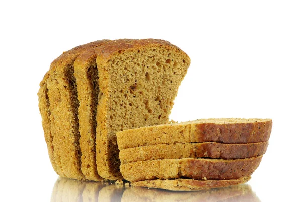 stock image Bread on white