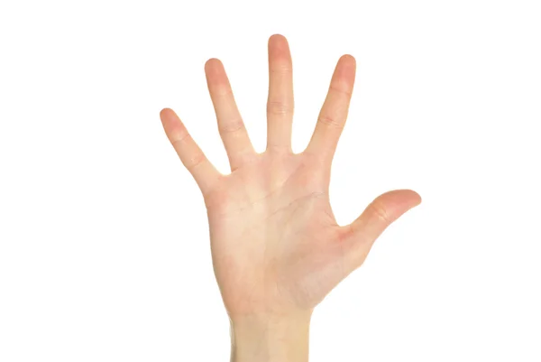 stock image Hand on white