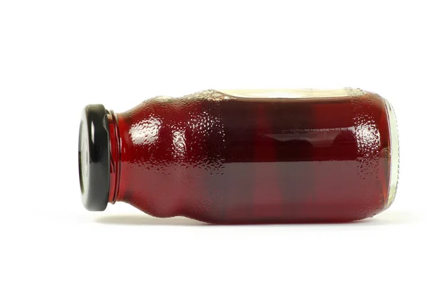 Bottiglia di vetro succo — Foto Stock