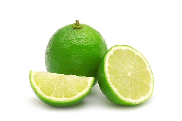 Lime på vit — Stockfoto