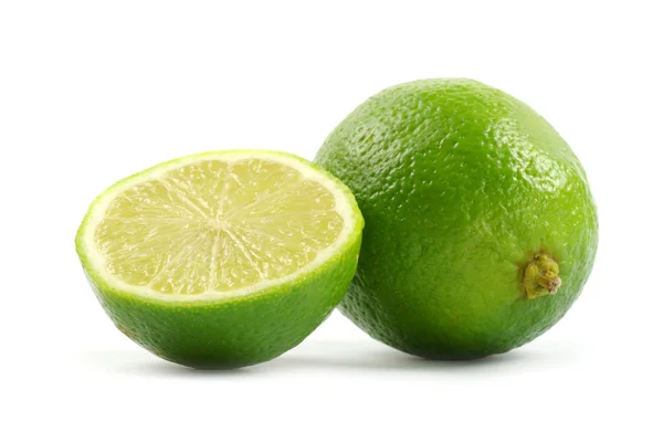Limes op wit — Stockfoto