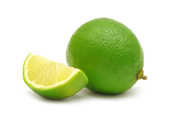 Limes on white — Stock Photo, Image