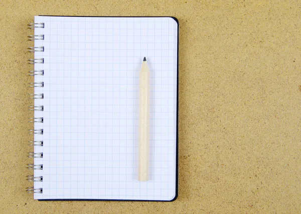 Pencil and notebook — Stock Photo, Image