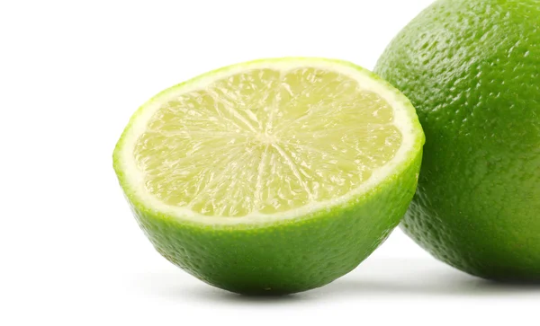 Limes op wit — Stockfoto