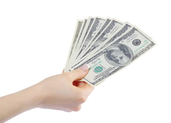 Money in hand — Stock Photo, Image
