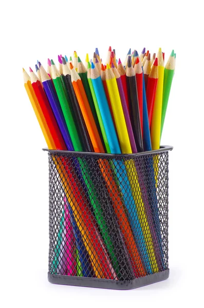 Çeşitli renk kalemler — Stok fotoğraf