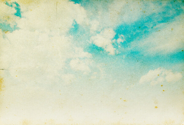Grunge blue sky