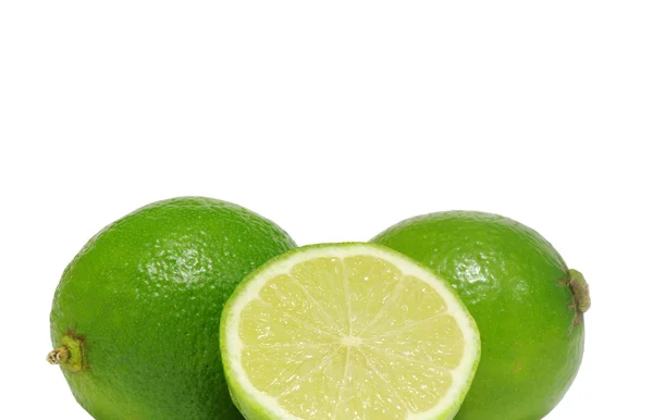 Lime på en vit — Stockfoto