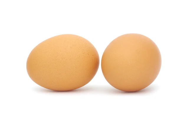 Huevos en un blanco — Foto de Stock