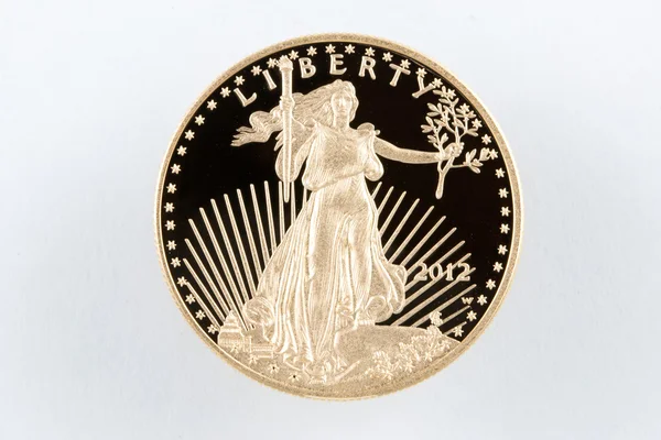 American Eagle золота монета доказ 1 oz 50 долар — стокове фото