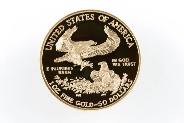 American Eagle à prova de moedas de ouro $50 — Fotografia de Stock