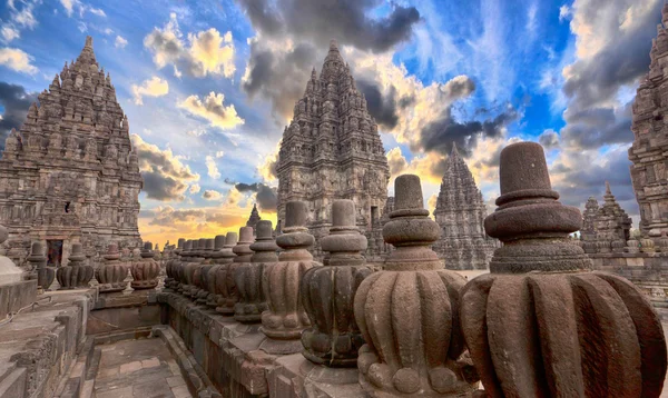 Templo de Prambanan Java Central Imagem De Stock