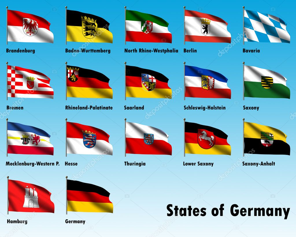 Flag Set of all German States