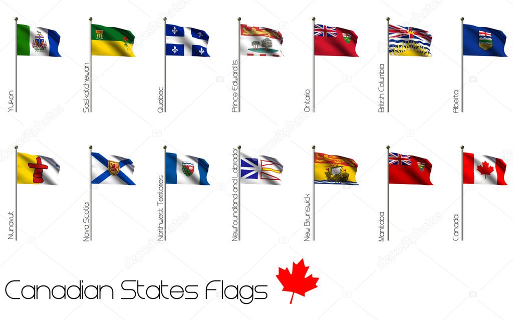 Flag Set of Canadian Provinces