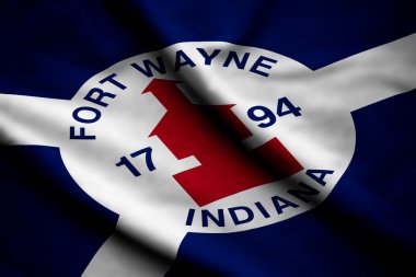 Flag of Fort Wayne clipart