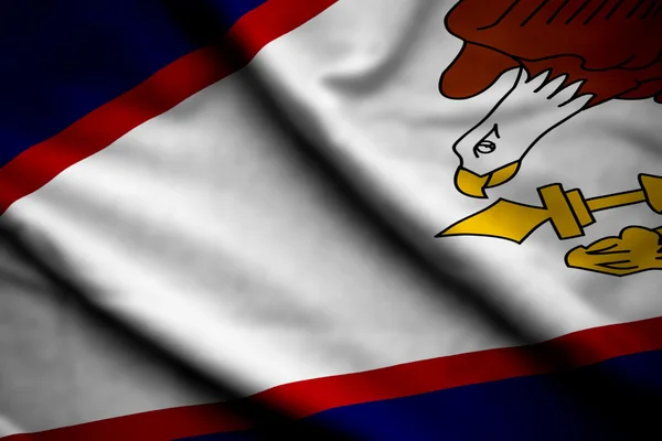 Vlajka Americké Samoy — Stock fotografie