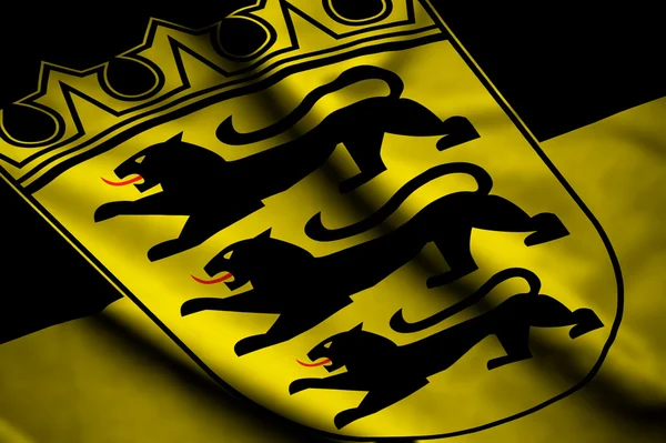 Flag of Baden-Württemberg — Stockfoto