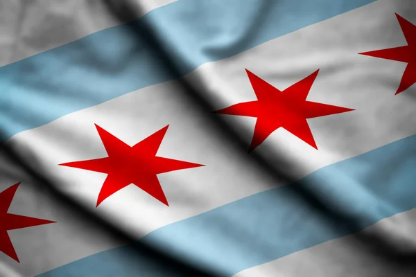 Vlag van chicago — Stockfoto