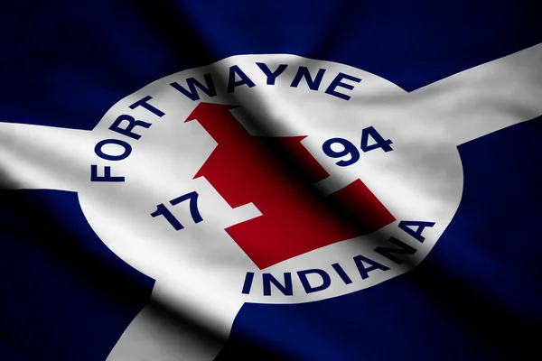 Flag of Fort Wayne — Stock Photo, Image