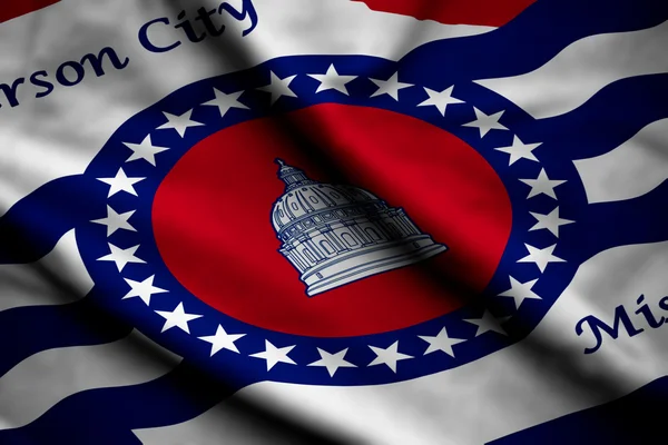 Flagge der Stadt Jefferson — Stockfoto